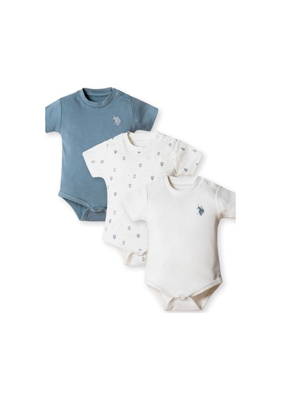 U.s. Polo Assn. Erkek Bebek Beyaz Badi Zıbın Beyaz