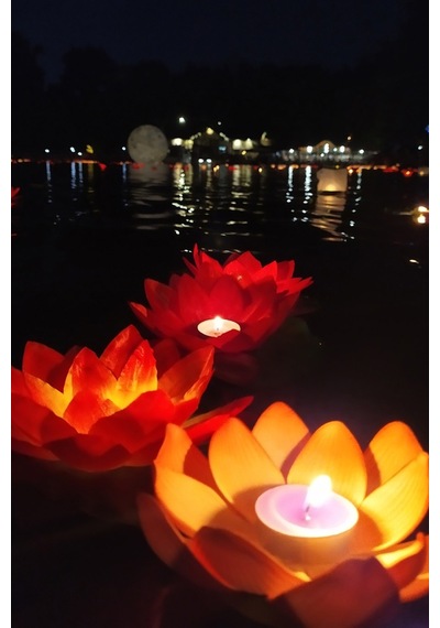 Thentech Su Feneri Gece Romantik Dilek Feneri Göl Havuz Deniz İçin Kullanılabilir Su Feneri