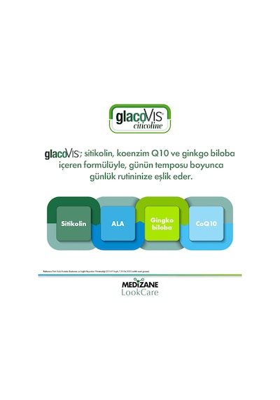 Medizane LookCare GlacoVIS Citicoline Gıda Takviyesi 30 Kapsül