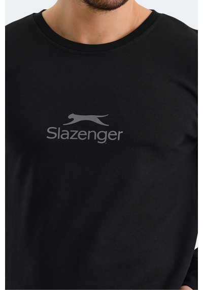Slazenger Ortwın Erkek Siyah Sweatshirt Siyah