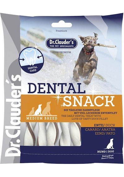 Dr. Clauder's Dental Snack Ördekli Orta Irk Yetişkin Köpek Ödülü 170 G