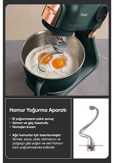 Fressi Allegro FR-SM2503 1500 W 5 lt Hamur Yoğurma Makinesi