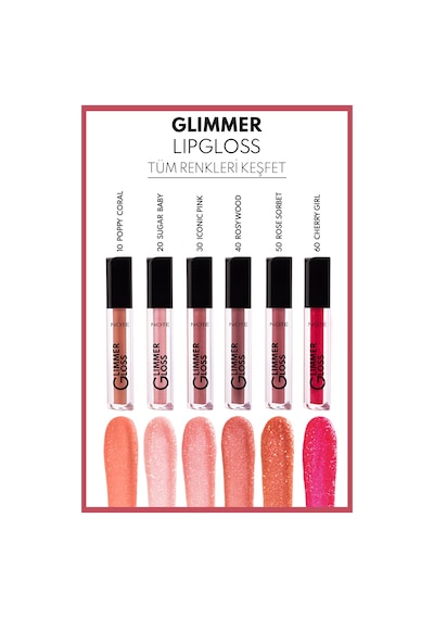 Note Cosmetique Glimmer Gloss Işıltılı Nemlendirici Dudak Parlatıcısı - 30 Iconic Pink