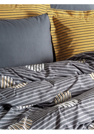 Cotton Box Modern Çift Kişilik Nevresim Takımı Strew Gri