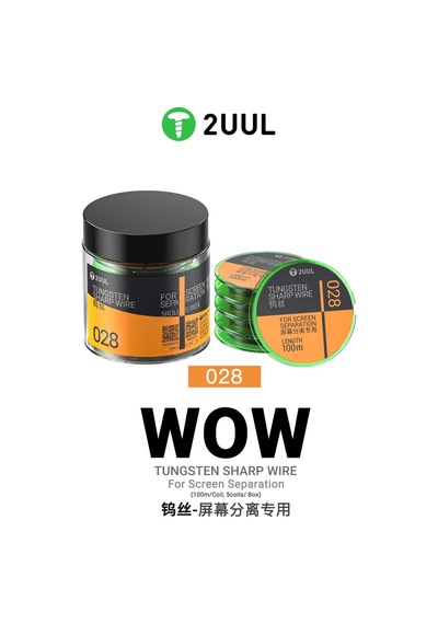 2uul Ws-028 Tungsten Keskin Ekran Ayırma Teli 0,028 Mm