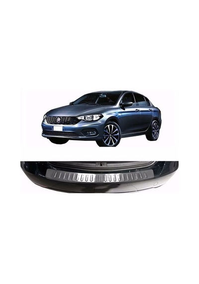 Fiat Egea Krom Arka Tampon Eşiği 2015 Üzeri Paslanmaz Çelik Sw