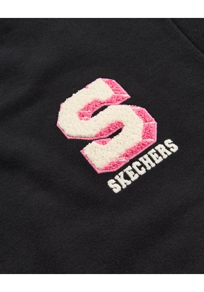 Skechers G Lw Collage Sweatshirt Büyük Kız Çocuk Siyah Sweatshirt Sk2620117-3817