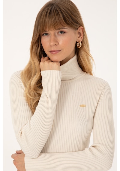 U.S. Polo Assn. Kadın Krem Kazak 50314756-VR071