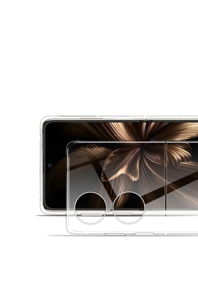 Huawei Pocket 2 Sert Kristal Kapak Kılıf-şeffaf Al3157