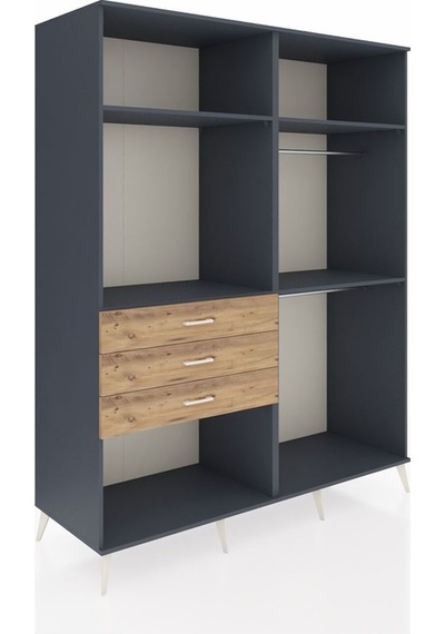 Kronos Gardrop 4 Raflı 3 Çekmeceli 2 Askılı 176x59x221 Antrasit-antrasit/çam Antrasit/çam Kronos Gardrop 4 Raflı 3 Çekmeceli 2 Askılı 176x59x221 Antrasit-antrasit/çam Antrasit/çam