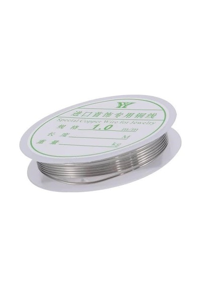1.0 Mm Boncuk Dizme Teli El Yapımı Stil Ve Şekillendirme Teli Dıy Takı Ve Mücevher Teli Gümüş Renk Silver Tel
