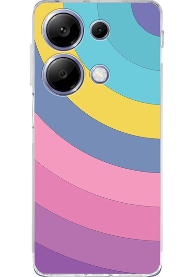 Xiaomi Redmi Note 13 Pro 4g Uyumlu Kamera Korumalı Renk Cümbüşü B Tasarımlı Kılıf