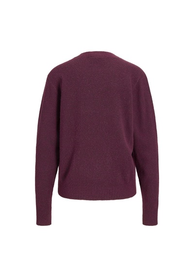 Jack & Jones Kadin Bisiklet Yaka Triko Kazak - Elba - 12301111 Winetasting