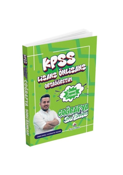 Dizgi Kitap 2026 Kpss Lisans Önlisans Ortaöğretim Coğrafya Tamamı Çözümlü Soru Bankası Enes Eker