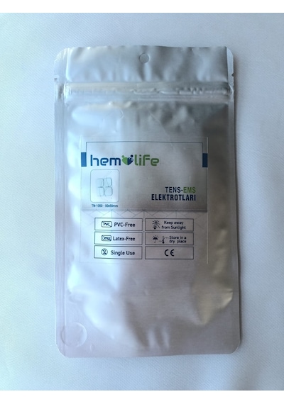 Hemolife Tens Elektrodu Kablolu Yedek Elektrot- 5 x 5 CM 16 Adet