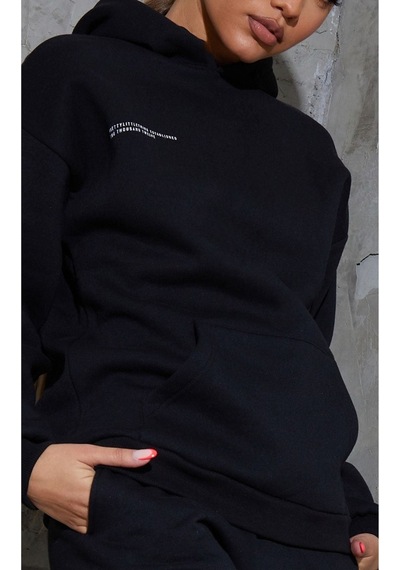 Established Eşofman Takımı Sweatshirt Jogger - Siyah Baskılı Oversize Şardonlu Kapüşonlu Lastik Paç Siyah Established Eşofman Takımı Sweatshirt Jogger - Siyah Baskılı Oversize Şardonlu Kapüşonlu Lastik Paç Siyah