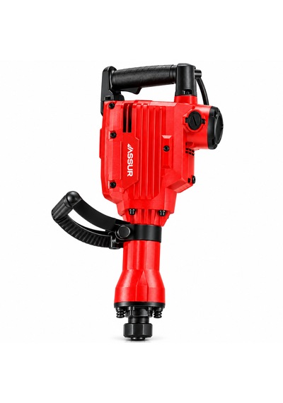 Assur Profesyonel Elektrikli Kırıcı Yıkım Çekici Kırmızı Çantalı Set
