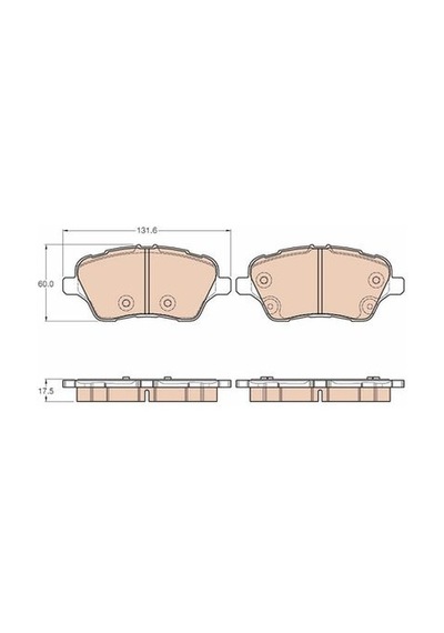 Ford B-max 1.0 2012-2018 Trw Arka Balata Netpar25134