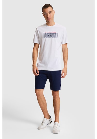 U.S. Polo Assn. U.s. Polo Assn. Erkek T-shirt Pu-9672 Beyaz