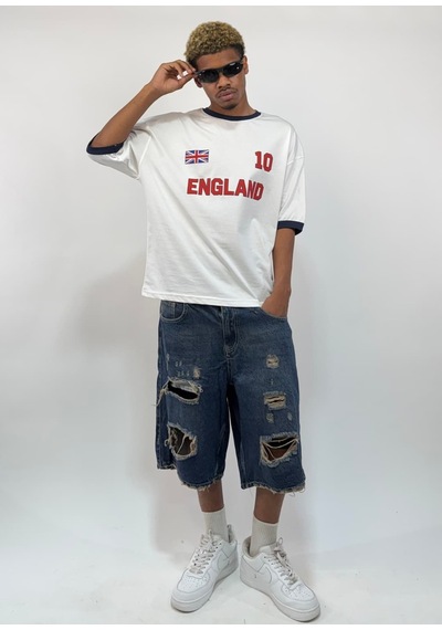 Zaee Football Culture Oversize Tişört Beyaz