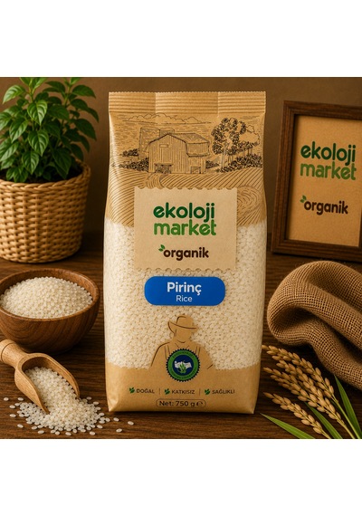 Organik Glutensiz Pilavlık Pirinç 750 Gr.