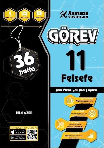 11. Sınıf Felsefe Görev Yeni Nesil Çalışma Föyleri 36 Hafta  -  Hilal Özer  -  Armada Yayınları