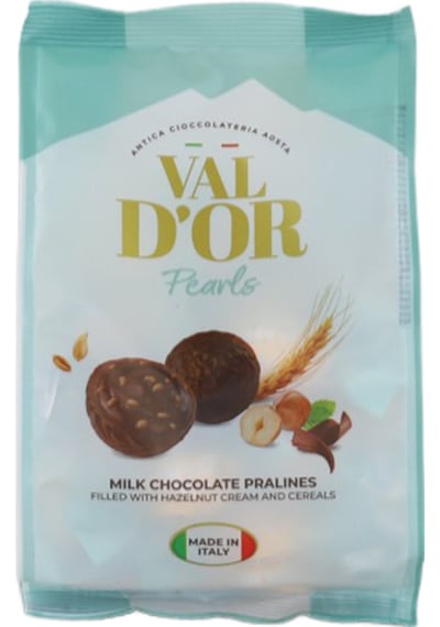 Val D Or Fındık Kremalı Ve Çıtır Gevrek Dolgulu Çikolata 250 Gr. 1 Yeşil Poşet