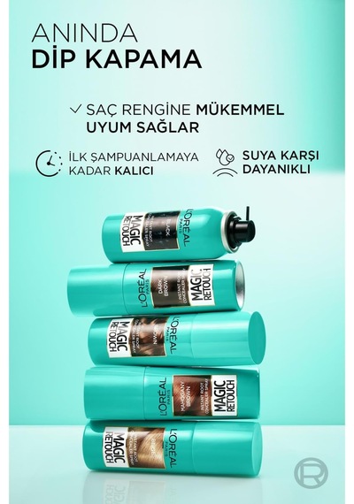 L'oreal Paris Magic Retouch Beyaz Dipleri Kapatıcı Sprey 75 Ml - Kumral