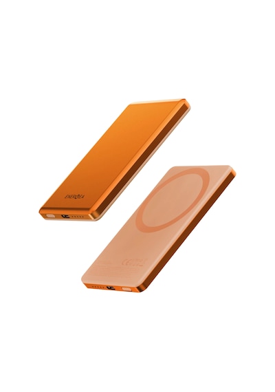 Energea Alupac Mini 5k 5.000 Mah 20w Type-c Ve 15w Kablosuz Şarj Çıkışlı Pd Hızlı Şarj Magsafe Powerbank - Turuncu Turuncu