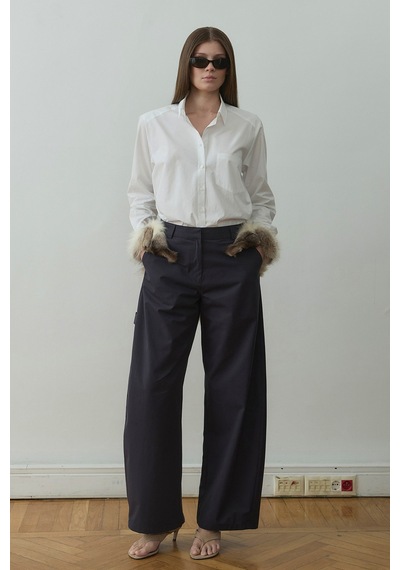 Suud Collection Beyaz Penny Basic Gömlek
