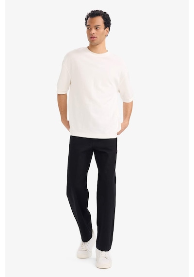 Defacto Baggy Fit Düz Paça Pantolon E9020ax25aubk81 Siyah-bk81