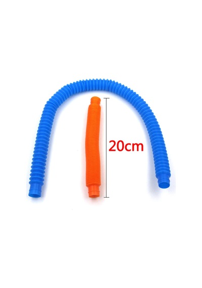 Pop Tube Eğitici Uzayıp Kısalan Borular Stres Giderici Renkli Bir