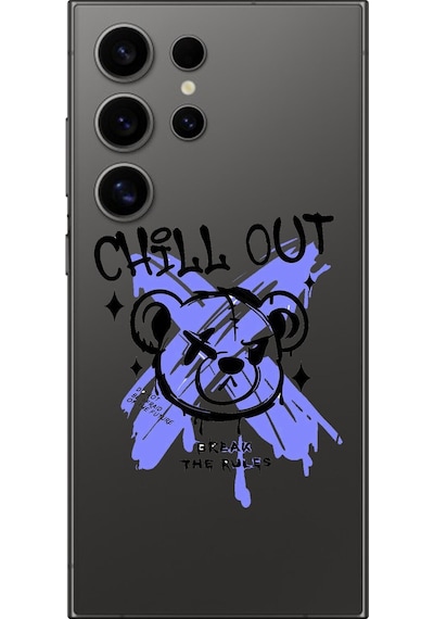 Samsung Galaxy S24 Ultra Uyumlu Şeffaf Kılıf Graffiti 8 Tasarımlı