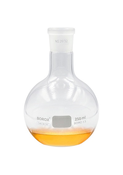 Cam Balon 250 Ml Boro 3.3 - Dibi Düz -Nor M Şilifli - 29 32