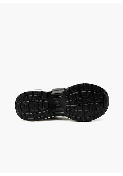 Voyager Taşlı Triko Kalın Dolgu Taban Kadın Sneaker Ayakkabı B278 Beyaz