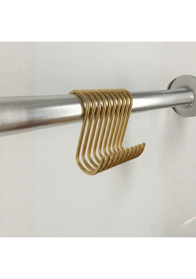 8 Cm Gold S Kanca - 10 Lu Avantaj Paketi - Çok Amaçlı Dekoratif Askı