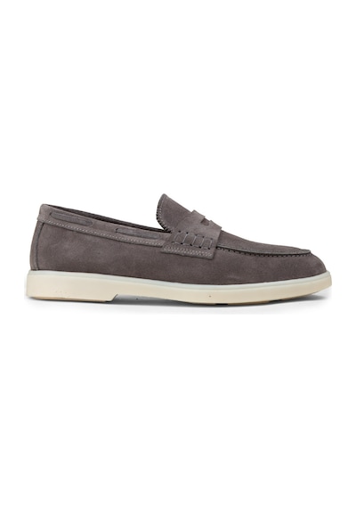 Deery Erkek Hakiki Süet Gri Loafer Ayakkabı - 02028mgrıc01 Gri