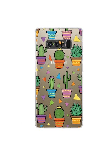 Samsung Galaxy Note 8 İle Uyumlu Water Color 4 Kamera Korumalı Şeffaf Kılıf Şeffaf
