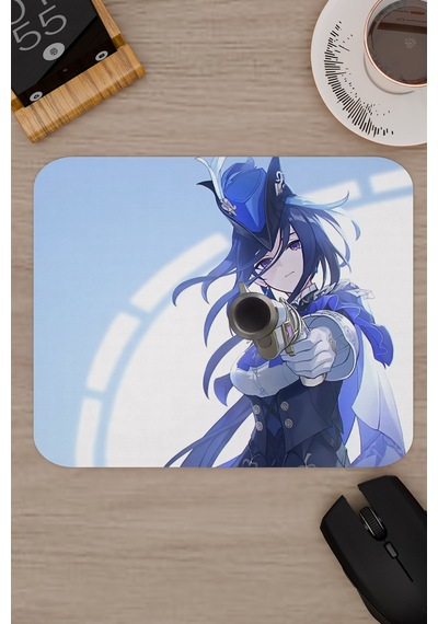 Clorinde Genshin Impact Anime Gacha V2 - 22x18 Gaming Mouse Pad Fare Altlığı