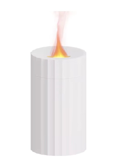 Ls15 Mini Alev Efektli Araç Nemlendirici 3d Usb Aroma Difüzörü Mum Tipi Hava Nemlendirici