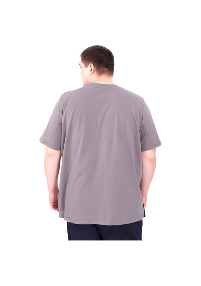 Mode Xl Büyük Beden Erkek T-shirt Parçalı U25501 Füme Füme