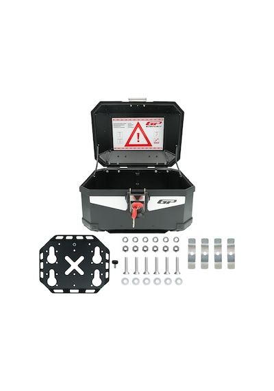 Gp Kompozit Base Universal 27 Lt Alüminyum Motosiklet Çantası Siyah Diğer