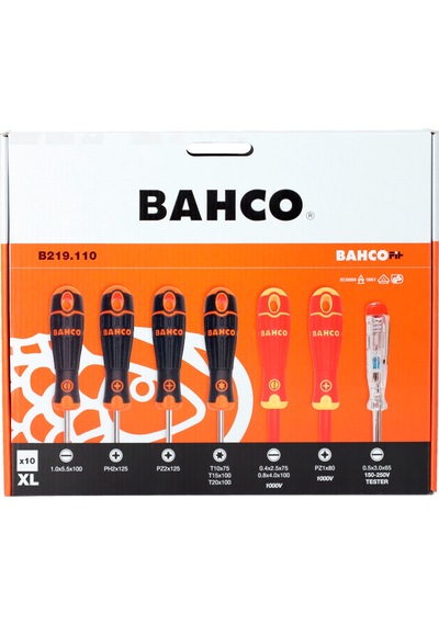 Bahco B219.110 - 10 Parça Tornavida Seti