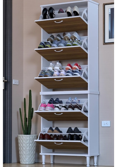 Eliusta Cover 72 Cm Ayakkabılık Dış Kapı/koridor/giyim Odası Uygun Ceviz Renk 72x205x26 Cm Ayakkabılık Ceviz Eliusta Cover 72 Cm Ayakkabılık Dış Kapı/koridor/giyim Odası Uygun Ceviz Renk 72x205x26 Cm Ayakkabılık Ceviz