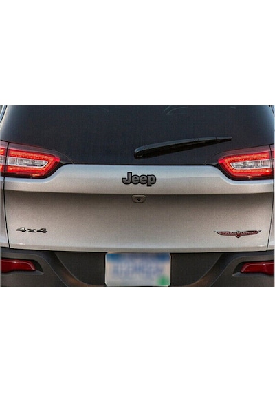 Jeep Bagaj / Kaput Yazı Logo Mat Siyah Metal Hood Trunk Lettering