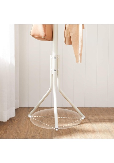 Askı Standı, Sağlam Metal Elbise Askısı, Gardırop Boyu Yaklaşık 182 Cm, Beyaz, Rcr19w