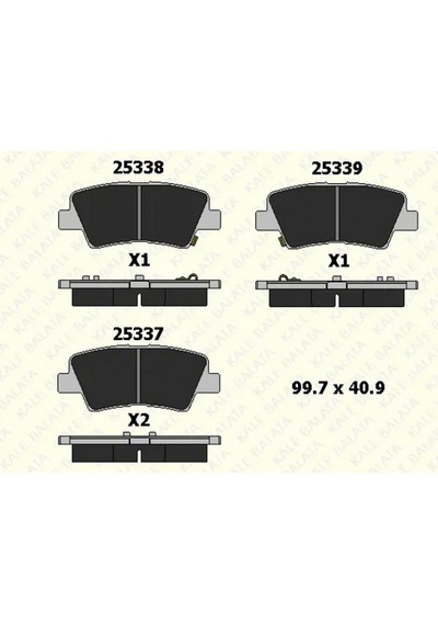 Arka Fren Balata Hyundaı İ20 1.2l G4la 15-20 1.4l G4lc 15-18 1.4l D4fc Crdi 15-18 / Elantra Depomıx - 11 1.6l D4f SPORTAGE