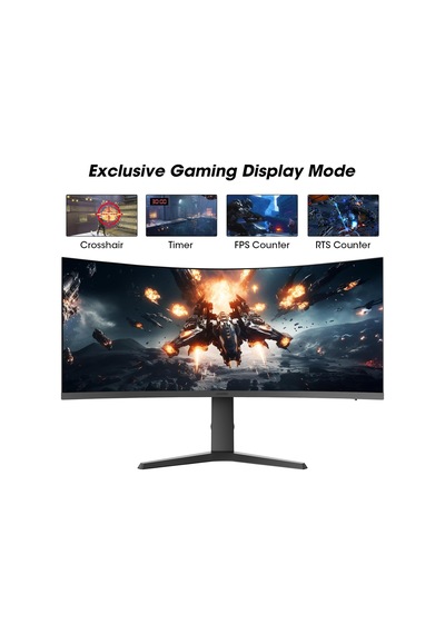 Kooruı Monitör 34e6uc 34 İnç, 165hz/, Uwqhd, 3440 1440, 1ms, Adaptive Sync, Monitörler, Gamin