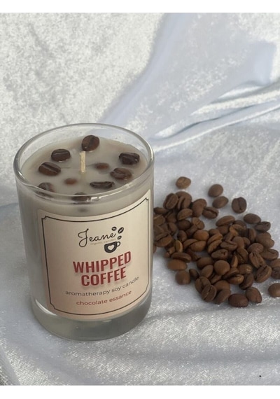 Jeane Candles Gerçek Kahve Çekirdekleri Çikolata Kokulu Kahve Rüy