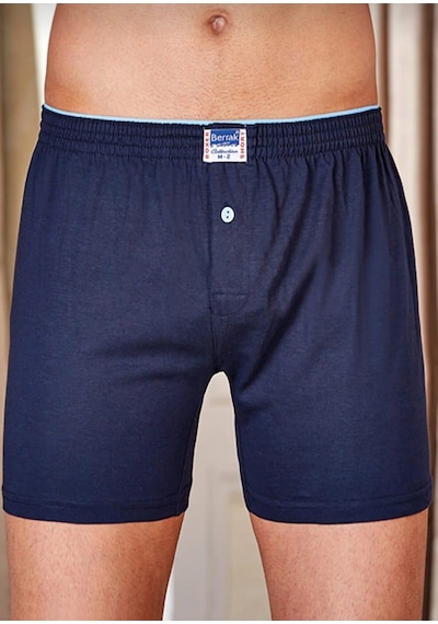 Berrak 1099 Erkek Penye Boxer Şort 10 Adet Lacivert